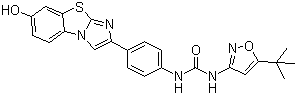 N-(5-tert-butyl-isoxazol-3-yl)-n-[4-(7-imidazo[2,1-b][1,3]benzothiazol-2-yl)phenyl]urea Structure,950769-51-4Structure