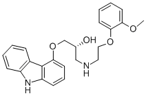 (2R)-1-(9h-carbazol-4-yloxy)-3-[[2-(2-methoxyphenoxy)ethyl]amino]-2-propanol Structure,95093-99-5Structure