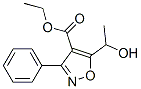 4-Isoxazolecarboxylicacid,5-(1-hydroxyethyl)-3-phenyl-,ethylester(9ci) Structure,95104-45-3Structure