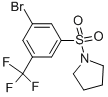 1-(3-Bromo-5-trifluoromethylphenylsulfonyl)pyrrolidine Structure,951884-59-6Structure