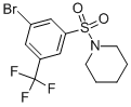 1-(3-Bromo-5-trifluoromethylphenylsulfonyl)piperidine Structure,951884-69-8Structure