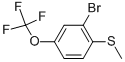 2-Bromo-4-trifluoromethoxythioanisole Structure,951884-71-2Structure