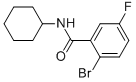 N-cyclohexyl-2-bromo-5-fluorobenzamide Structure,951884-99-4Structure