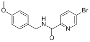 N-(4-methoxybenzyl)5-bromopicolinamide Structure,951885-02-2Structure