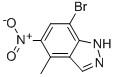 7-Bromo-4-methyl-5-nitro-1H-Indazole Structure,952183-46-9Structure