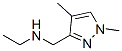 (1,4-Dimethyl-1h-pyrazol-3-ylmethyl)-ethyl-amine Structure,952195-18-5Structure