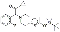 2-(2-((Tert-butyldimethylsilyl)oxy)-6,7-dihydrothieno[3,2-c]pyridin-5(4h)-yl)-1-cyclopropyl-2-(2-fluorophenyl)ethanone Structure,952340-38-4Structure