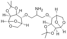 1-{[(1R,2s,6r)-4,4-dimethyl-3,5,10,11-tetraoxatricyclo[6.2.1.0<sup>2,6</sup>]undec-7-yl]oxy}-3-{[(1s,2r,6s)-4,4-dimethyl-3,5,10,11-tetraoxatricyclo[6.2.1.0<sup>2,6</sup>]undec-7-yl]oxy}-2-propanamine Structure,95245-29-7Structure