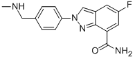 2H-Indazole-7-carboxamide, 5-fluoro-2-[4-[(methylamino)methyl]phenyl]- Structure,952475-64-8Structure