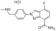 2H-Indazole-7-carboxamide, 4-fluoro-2-[4-[(methylamino)methyl]phenyl]-, hydrochloride Structure,952475-76-2Structure