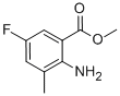 Benzoic acid, 2-amino-5-fluoro-3-methyl-, methyl ester Structure,952479-98-0Structure