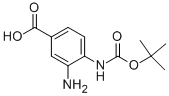 3-Amino-4-((tert-butoxycarbonyl)amino)benzoic acid Structure,954238-52-9Structure