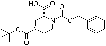 (R)-n-4-boc-n-1-cbz-2-piperazine carboxylic acid Structure,954388-33-1Structure