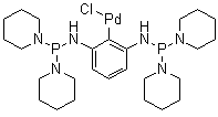 (2,6-Bis((di(piperidin-1-yl)phosphino)amino)phenyl)palladium(II)chloride Structure,955035-37-7Structure