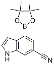 1H-indole-6-carbonitrile, 4-(4,4,5,5-tetramethyl-1,3,2-dioxaborolan-2-yl)- Structure,955979-23-4Structure