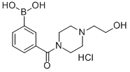 3-(4-(2-Hydroxyethyl)piperazine-1-carbonyl)phenylboronic acid hcl Structure,957060-95-6Structure