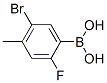 5-Bromo-2-fluoro-4-methylphenylboronic acid Structure,957061-14-2Structure