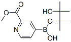 2-Pyridinecarboxylic acid, 4-(4,4,5,5-tetramethyl-1,3,2-dioxaborolan-2-yl)-, methyl ester Structure,957062-72-5Structure