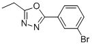 2-(3-Bromophenyl)-5-ethyl-1,3,4-oxadiazole Structure,957065-88-2Structure