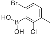 6-Bromo-2-chloro-3-methylphenylboronic acid Structure,957120-28-4Structure