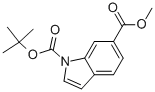 N-Boc-1H-indole-6-carboxylic acid methyl ester Structure,957127-83-2Structure