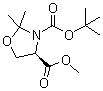 Methyl (r)-(+)-3-boc-2,2-dimethyl-4-oxazolidinecarboxylate Structure,95715-86-9Structure