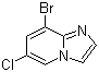 Imidazo[1,2-a]pyridine, 8-bromo-6-chloro- Structure,957187-27-8Structure