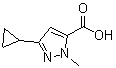 3-Cyclopropyl-1-methyl-1h-pyrazole-5-carboxylic acid Structure,957500-07-1Structure