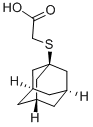 (1-Adamantylthio)acetic acid Structure,95769-28-1Structure