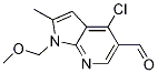 4-Chloro-1-(methoxymethyl)-2-methyl-1h-pyrrolo[2,3-b]pyridine-5-carbaldehyde Structure,958230-28-9Structure