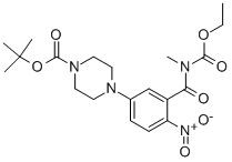 1-Boc-4-(3-(ethoxycarbonylmethylcarbamoyl)-4-nitrophenyl)piperazine Structure,959246-47-0Structure