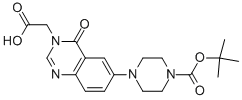 1-N-boc-4-(3-carboxymethyl-4-oxo-3,4-dihydroquinazolin-6-yl)piperazine Structure,959246-63-0Structure