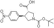 Boc-(+/-)-trans-4-(4-nitro-phenyl)-pyrrolidine-3-carboxylic acid Structure,959579-94-3Structure