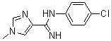 N-(4-chlorophenyl)-1-methyl-1h-imidazole-4-carboxamidine Structure,959604-71-8Structure