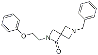 2-(2-Phenoxyethyl)-6-benzyl-2,6-diazaspiro[3.3]heptan-1-one Structure,960079-46-3Structure