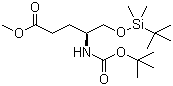 (S)-methyl 4-(tert-butoxycarbonylamino)-5-(tert-butyldimethylsilyloxy) pentanoate Structure,96014-55-0Structure