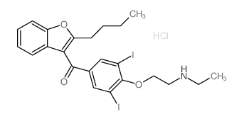 Desethyl amiodarone hydrochloride Structure,96027-74-6Structure