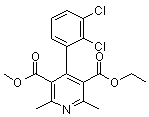 4-(2,3-Dichlorophenyl)-2,6-dimethyl-3,5-pyridinedicarboxylicacid 3-ethyl 5-methyl ester Structure,96382-71-7Structure