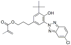 2-Methylacrylic acid 3-[3-tert-butyl-5-(5-chlorobenzotriazol-2-yl)-4-hydroxyphenyl]-propyl ester Structure,96478-15-8Structure