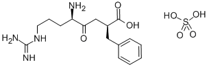 (2R,5s)-5-amino-8-guanidino-4-oxo-2-phenylmethyloctanoic acid sulfate Structure,96551-81-4Structure