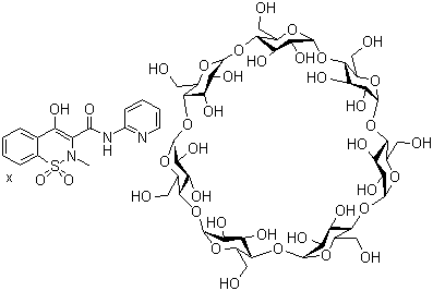 Piroxicam-beta-Cyclodextrin Structure,96684-39-8Structure