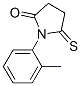 2-Pyrrolidinone, 1-(2-methylphenyl)-5-thioxo- Structure,96933-17-4Structure