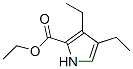 3,4-Diethyl-1H-pyrrole-2-carboxylic acid ethyl ester Structure,97336-41-9Structure