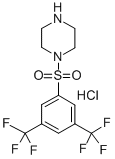 1-((3,5-Bis(trifluoromethyl)phenyl)sulfonyl)piperazine hydrochloride Structure,97630-12-1Structure