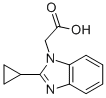 (2-Cyclopropyl-1H-benzimidazol-1-yl)acetic acid Structure,97968-85-9Structure