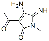 2H-pyrrol-2-one, 3-acetyl-4-amino-1,5-dihydro-5-imino-1-methyl-(9ci) Structure,97971-09-0Structure