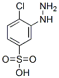 Benzenesulfonic acid,4-chloro-3-hydrazinyl- Structure,98-39-5Structure