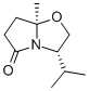 (3S-cis)-(+)-tetrahydro-3-isopropyl-7a-methylpyrrolo[2,1-b]oxazol-5(6h)-one Structure,98203-44-2Structure