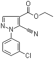 Ethyl 1-(3-chlorophenyl)-5-cyano-1h-pyrazole-4-carboxylate Structure,98476-16-5Structure