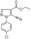 Ethyl 1-(4-chlorophenyl)-5-cyano-1h-pyrazole-4-carboxylate Structure,98476-27-8Structure